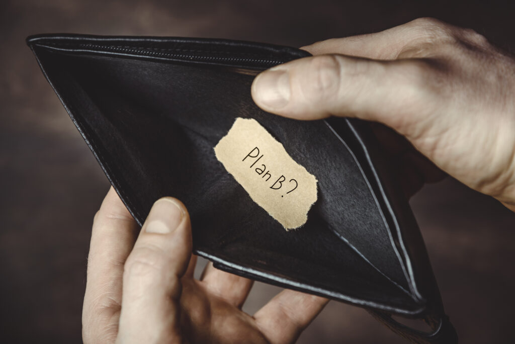 Empty wallet