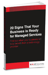 20 Signs Your Business Is Ready for Managed Services eBook cover – Red Key Solutions