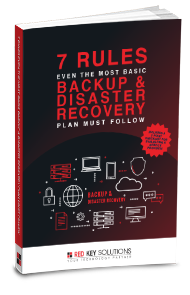 Backup and Disaster Recovery eBook cover – Red Key Solutions